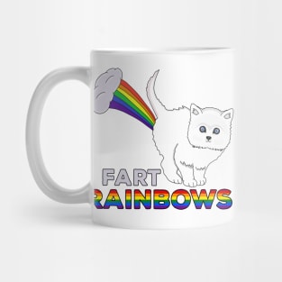 I Fart Rainbows - Funny Cat Fart Rainbow Mug